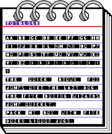 ToyBlock- Regular animated font preview