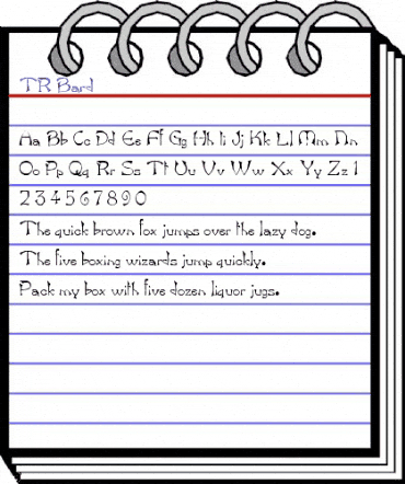 TR Bard Regular animated font preview TR Bard Regular animated font preview