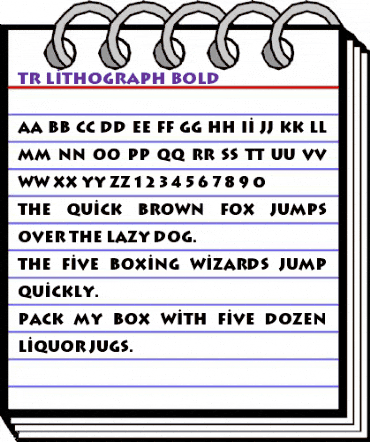 TR Lithograph Bold animated font preview TR Lithograph Bold animated font preview