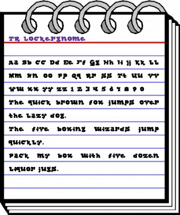 TR Lockergnome Regular animated font preview TR Lockergnome Regular animated font preview
