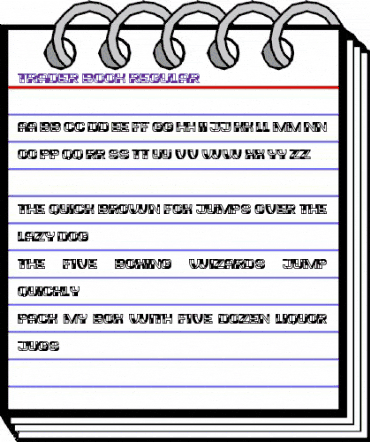Trader Book Regular animated font preview Trader Book Regular animated font preview