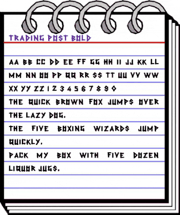 Trading Post Bold animated font preview Trading Post Bold animated font preview