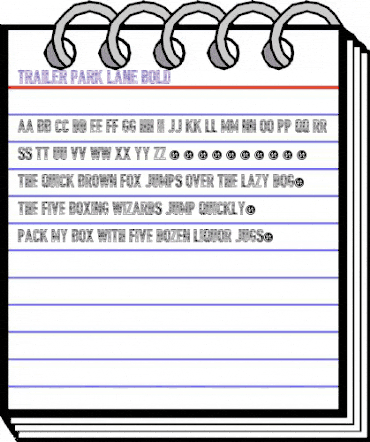 Trailer Park Lane Bold animated font preview Trailer Park Lane Bold animated font preview