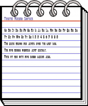 Traktir-Modern Contour Regular animated font preview Traktir-Modern Contour Regular animated font preview