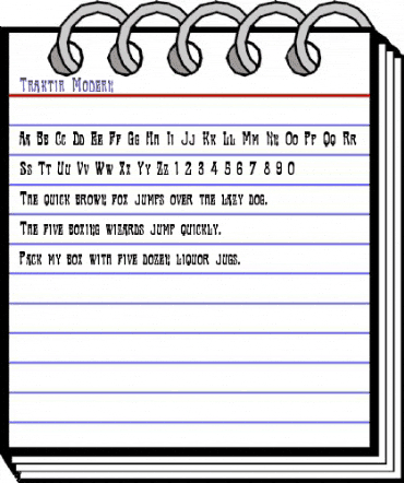 Traktir-Modern Regular animated font preview Traktir-Modern Regular animated font preview
