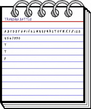 TRANDING BATTLE Regular animated font preview TRANDING BATTLE Regular animated font preview