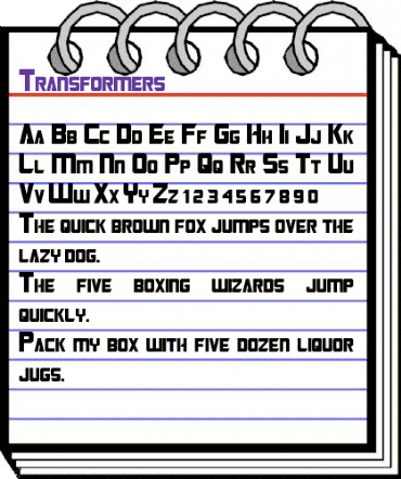 Transformers Regular animated font preview Transformers Regular animated font preview