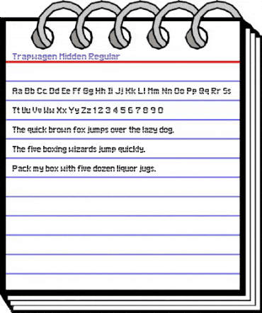 Trapwagen Midden Regular animated font preview Trapwagen Midden Regular animated font preview