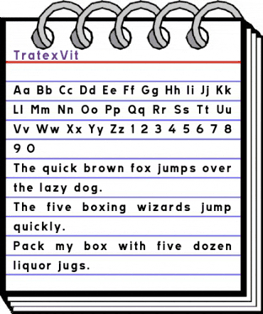 TratexVit Regular animated font preview TratexVit Regular animated font preview