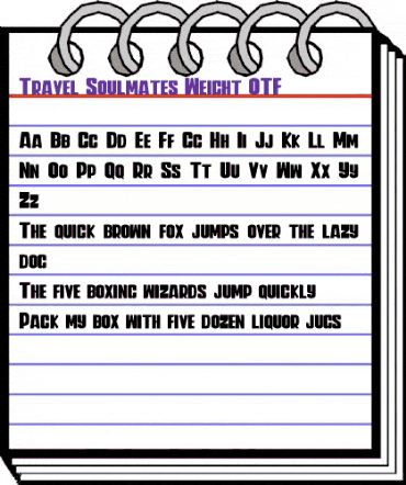 Travel Soulmates Weight Regular animated font preview Travel Soulmates Weight Regular animated font preview