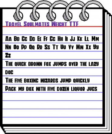 Travel Soulmates Weight Regular animated font preview Travel Soulmates Weight Regular animated font preview