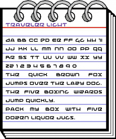 Traveler Light Light animated font preview Traveler Light Light animated font preview