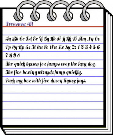 Treasury Alt Regular animated font preview Treasury Alt Regular animated font preview