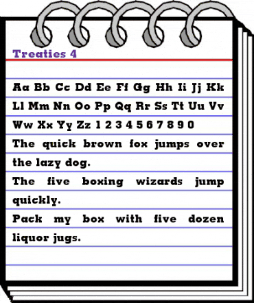 Treaties 4 Regular animated font preview Treaties 4 Regular animated font preview