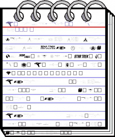 Trekbats Regular animated font preview