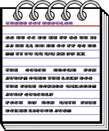 Trend Fat Regular animated font preview Trend Fat Regular animated font preview