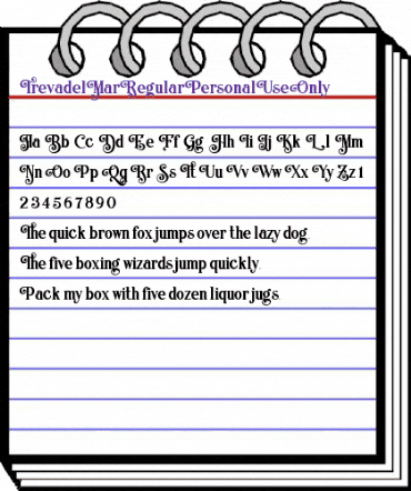 Treva del Mar Regular Personal Regular animated font preview Treva del Mar Regular Personal Regular animated font preview
