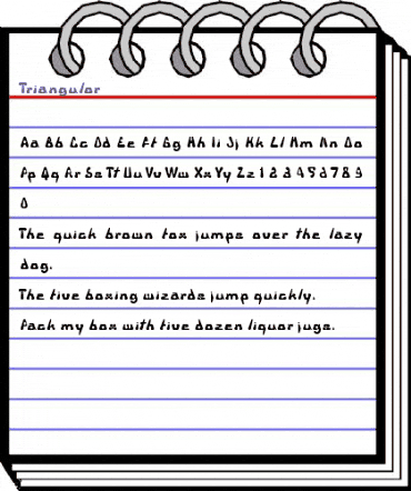 Triangulor Regular animated font preview Triangulor Regular animated font preview