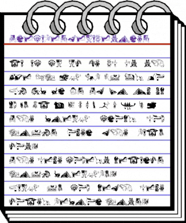 TribalisticaFigures Regular animated font preview TribalisticaFigures Regular animated font preview