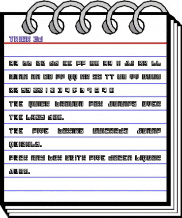 Trick 3D Regular animated font preview Trick 3D Regular animated font preview