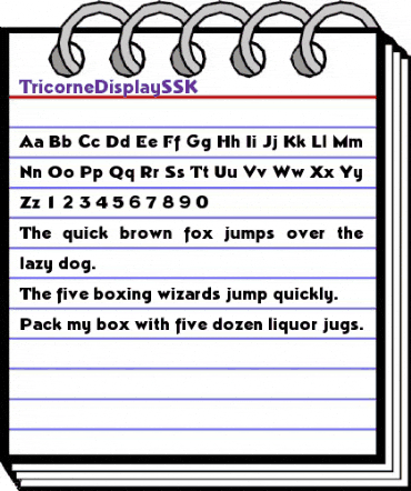 TricorneDisplaySSK Regular animated font preview TricorneDisplaySSK Regular animated font preview