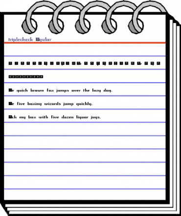 triplecheck Regular animated font preview triplecheck Regular animated font preview