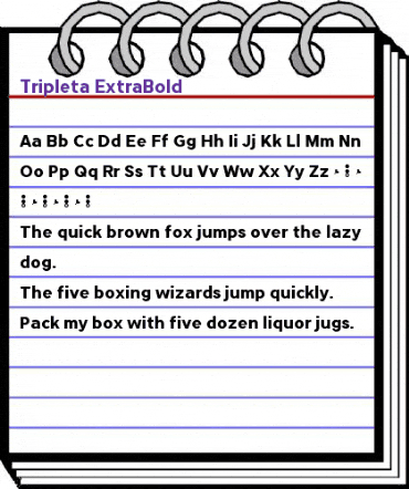 Tripleta ExtraBold animated font preview Tripleta ExtraBold animated font preview