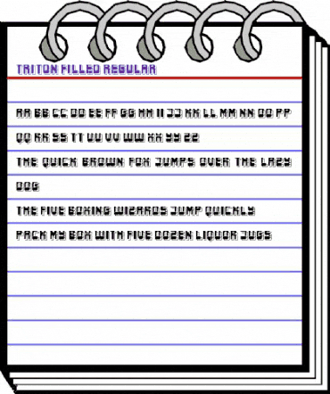 Triton Filled Regular animated font preview Triton Filled Regular animated font preview