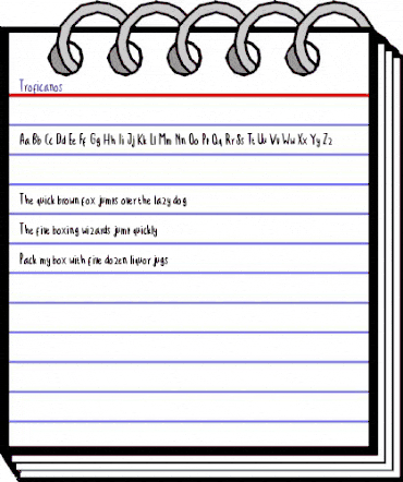 Troficanos Regular animated font preview Troficanos Regular animated font preview