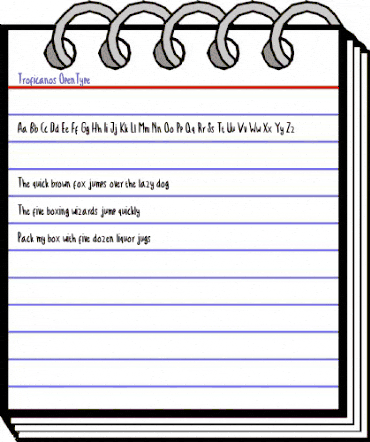 Troficanos Regular animated font preview Troficanos Regular animated font preview