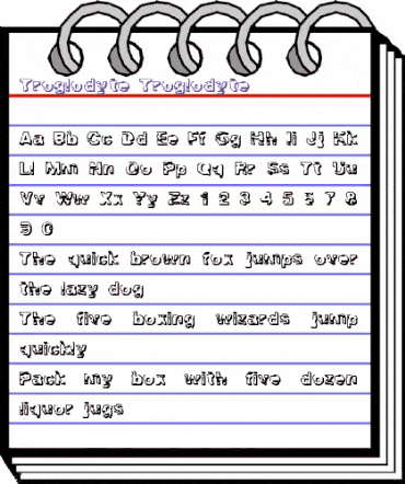 Troglodyte Troglodyte animated font preview Troglodyte Troglodyte animated font preview