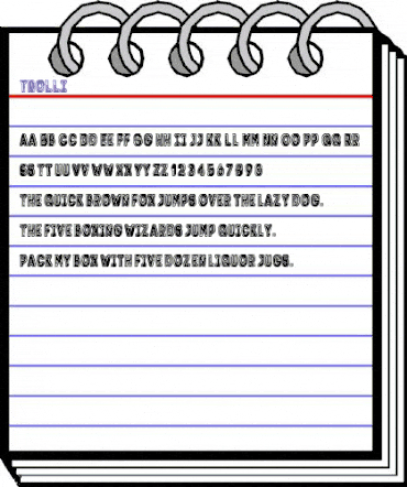 Trolli Regular animated font preview Trolli Regular animated font preview