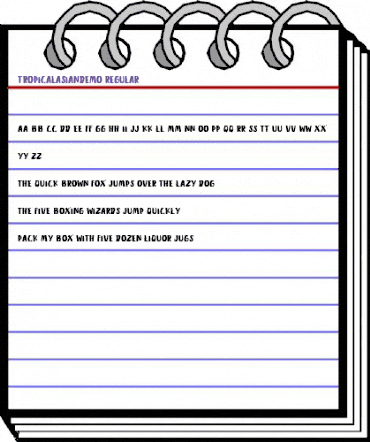 Tropical Asian DEMO Regular animated font preview Tropical Asian DEMO Regular animated font preview