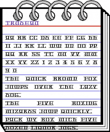 Trudeau Regular animated font preview Trudeau Regular animated font preview