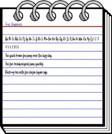 True Happiness Regular animated font preview True Happiness Regular animated font preview