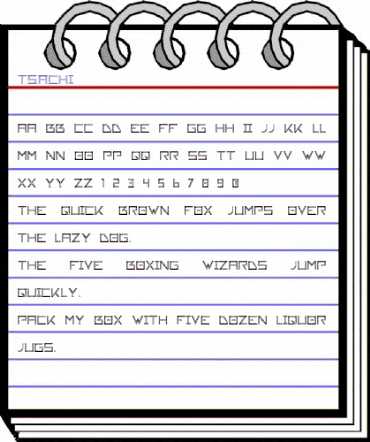 Tsachi Tsachi animated font preview