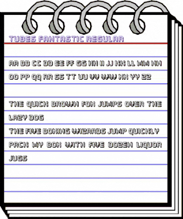 Tubes Fantastic Regular animated font preview