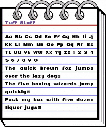 Tuff Stuff - Demo Regular animated font preview