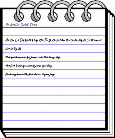 Tumbrella Script Free Regular animated font preview Tumbrella Script Free Regular animated font preview