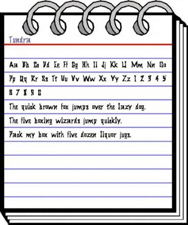 Tundra Regular animated font preview