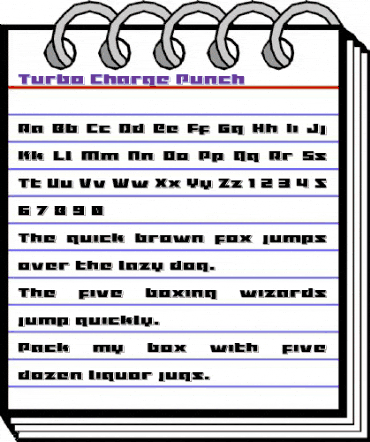Turbo Charge Punch Regular animated font preview