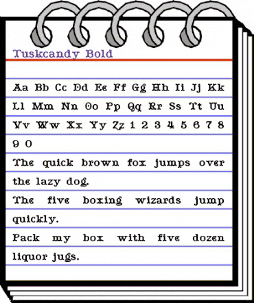 Tuskcandy Bold animated font preview Tuskcandy Bold animated font preview