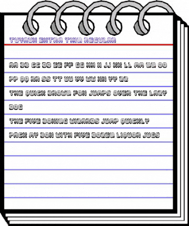 Tuyaux Extra Thin Regular animated font preview