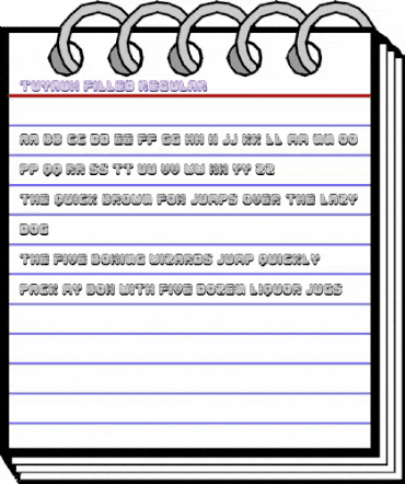 Tuyaux Filled Regular animated font preview Tuyaux Filled Regular animated font preview
