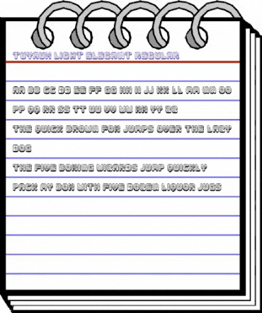 Tuyaux Light Elegant Regular animated font preview