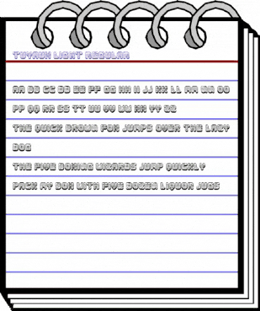 Tuyaux Light Regular animated font preview