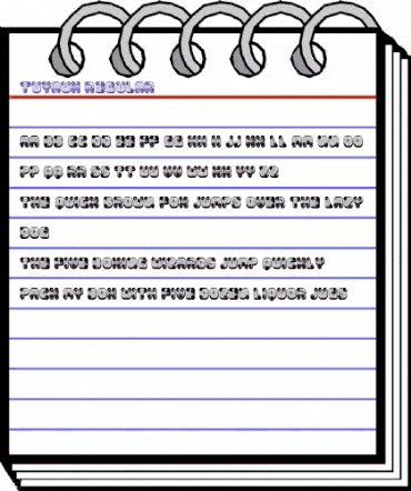 Tuyaux Regular animated font preview Tuyaux Regular animated font preview