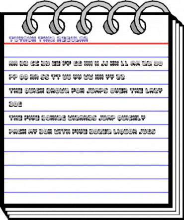 Tuyaux Thin Regular animated font preview