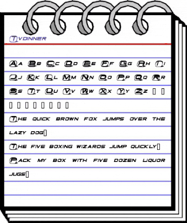 Tvdinner Regular animated font preview