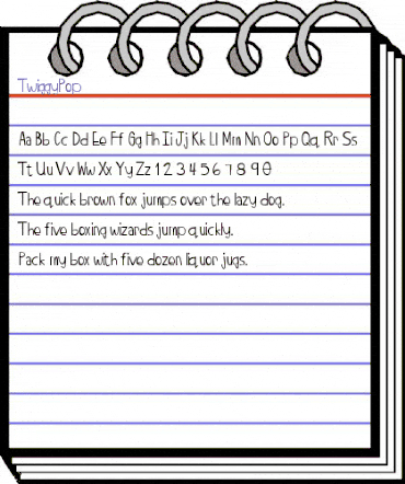 TwiggyPop Medium animated font preview